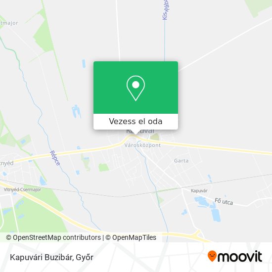 Kapuvári Buzibár térkép