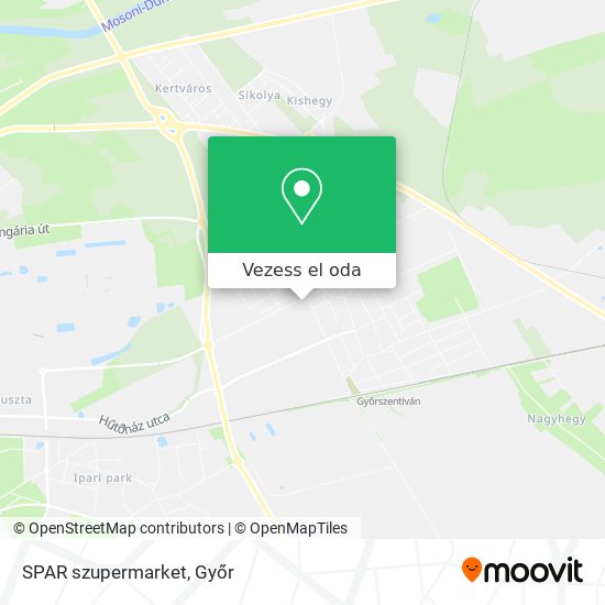 SPAR szupermarket térkép