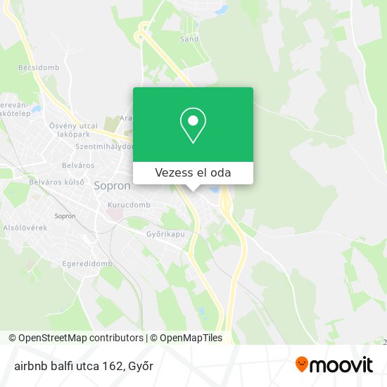 airbnb balfi utca 162 térkép