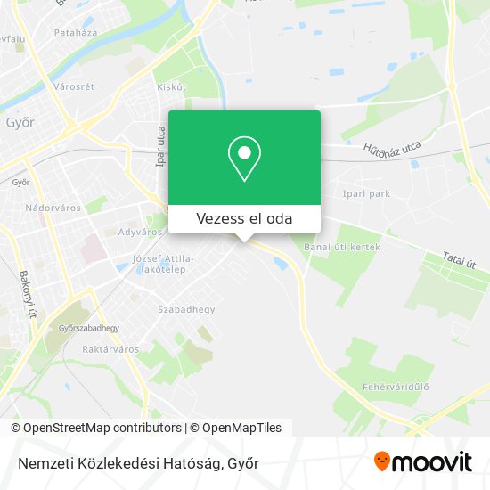 Nemzeti Közlekedési Hatóság térkép