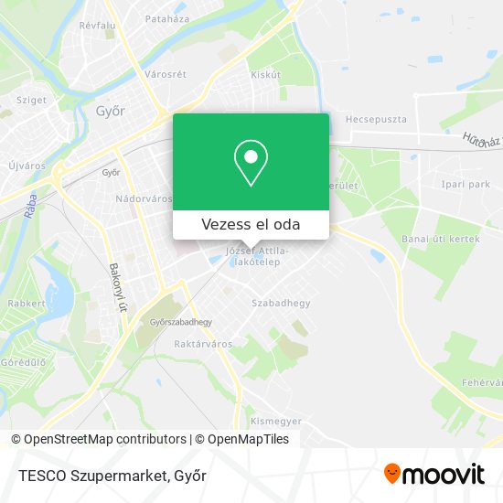TESCO Szupermarket térkép