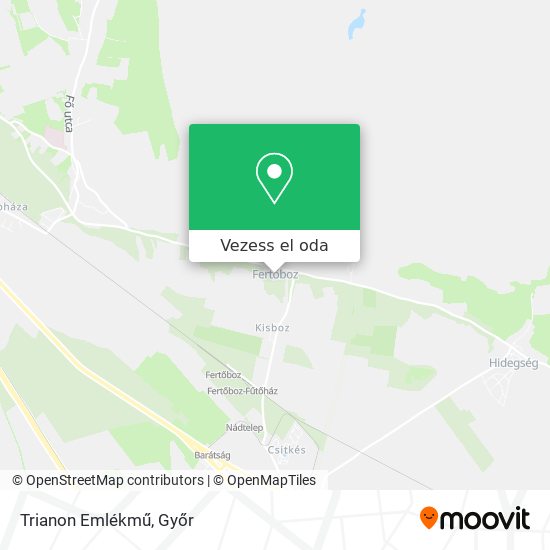 Trianon Emlékmű térkép
