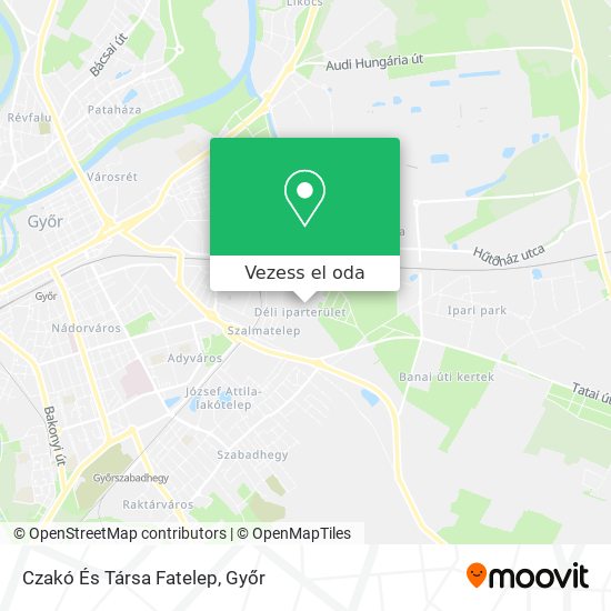 Czakó És Társa Fatelep térkép
