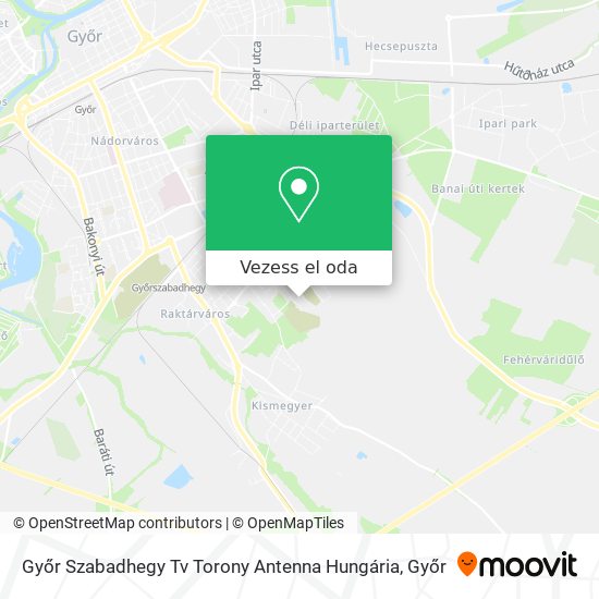 Győr Szabadhegy Tv Torony Antenna Hungária térkép