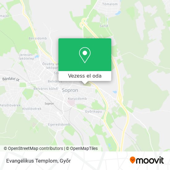 Evangélikus Templom térkép