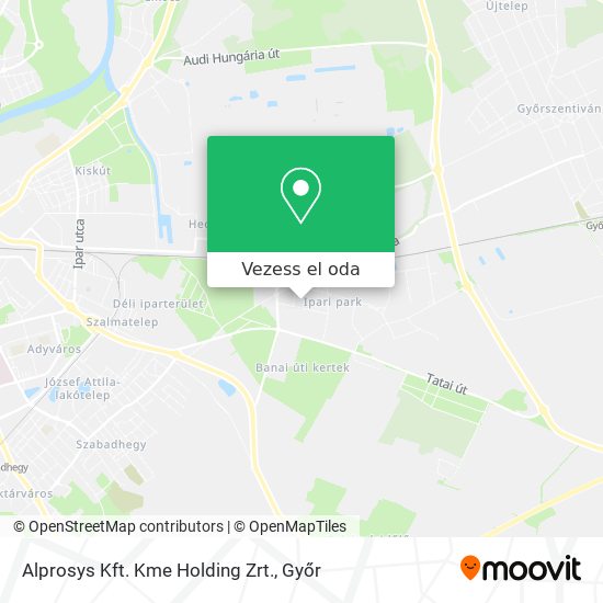 Alprosys Kft. Kme Holding Zrt. térkép