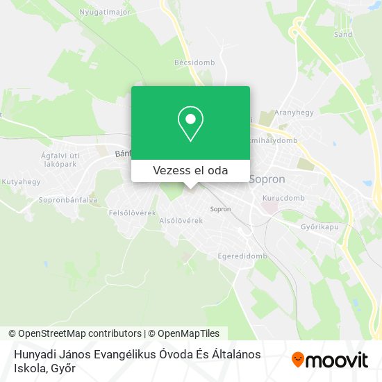 Hunyadi János Evangélikus Óvoda És Általános Iskola térkép