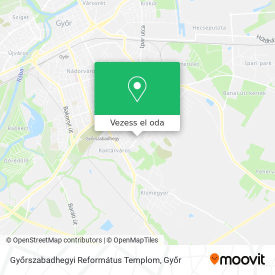 Győrszabadhegyi Református Templom térkép