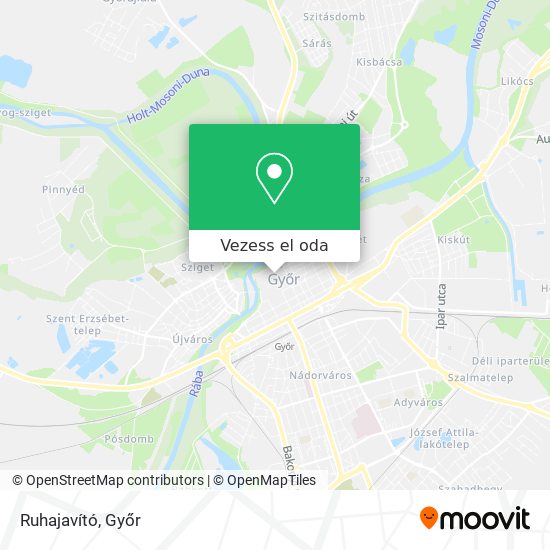 Ruhajavító térkép