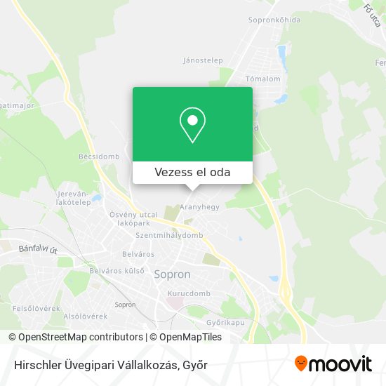 Hirschler Üvegipari Vállalkozás térkép