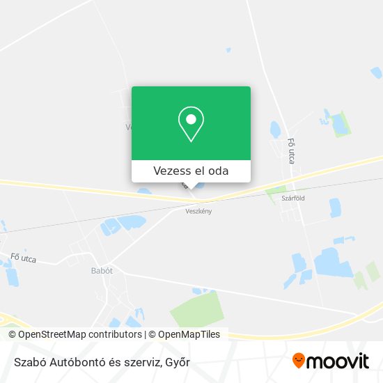 Szabó Autóbontó és szerviz térkép