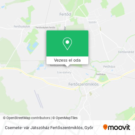 Csemete- vár Játszóház Fertőszentmiklós térkép