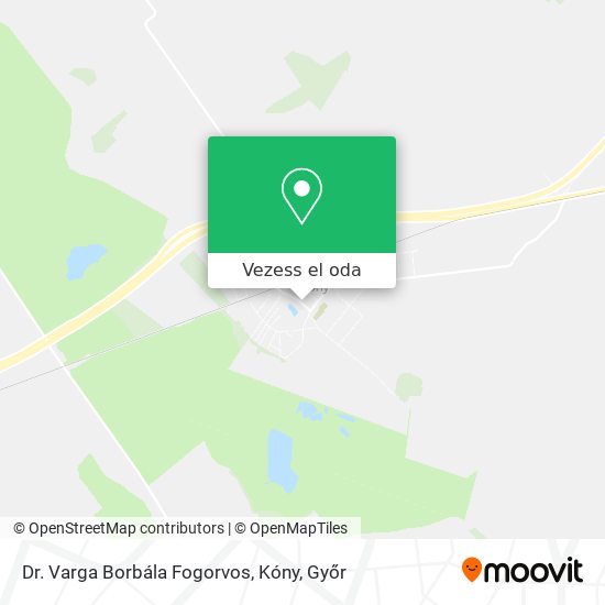 Dr. Varga Borbála Fogorvos, Kóny térkép