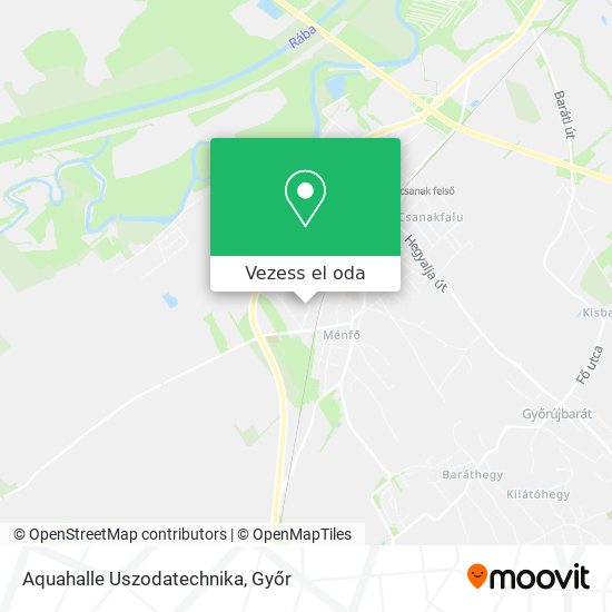 Aquahalle Uszodatechnika térkép
