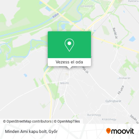 Minden Ami kapu bolt térkép