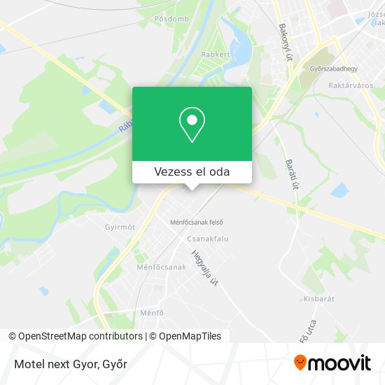 Motel next Gyor térkép