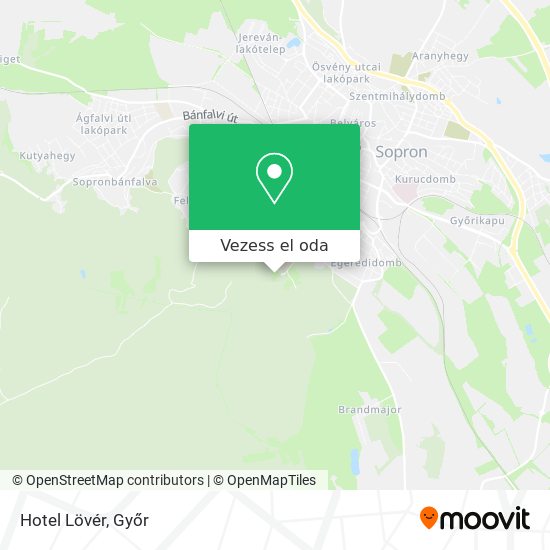 Hotel Lövér térkép