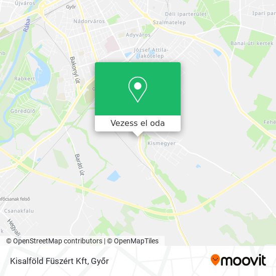 Kisalföld Füszért Kft térkép