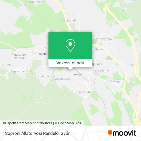 Soproni Állatorvosi Rendelő térkép