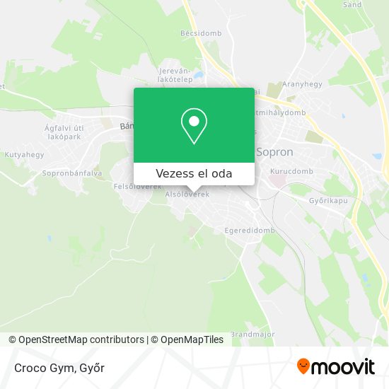 Croco Gym térkép