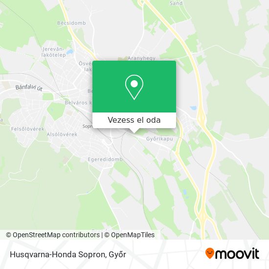 Husqvarna-Honda Sopron térkép
