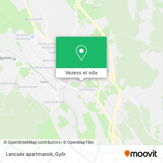 Lencsés apartmanok térkép