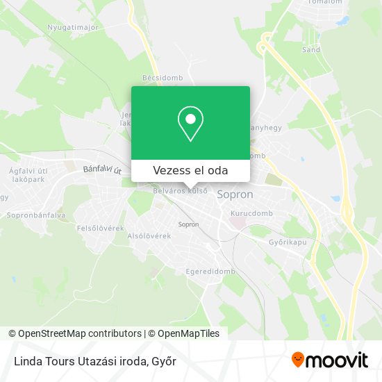 Linda Tours Utazási iroda térkép