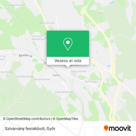Szívárvány festékbolt térkép