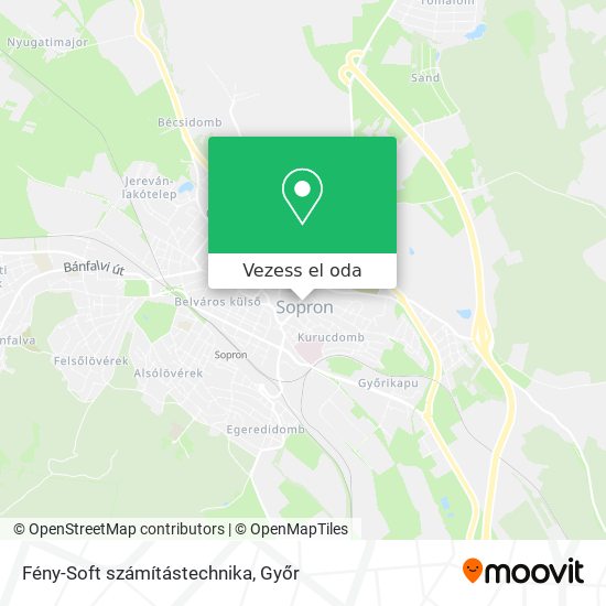 Fény-Soft számítástechnika térkép
