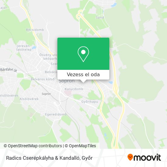 Radics Cserépkályha & Kandalló térkép