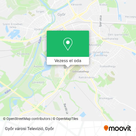 Győr városi Televízió térkép
