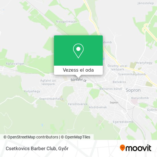 Csetkovics Barber Club térkép
