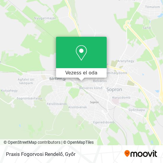 Praxis Fogorvosi Rendelő térkép
