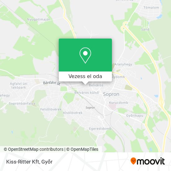Kiss-Ritter Kft térkép