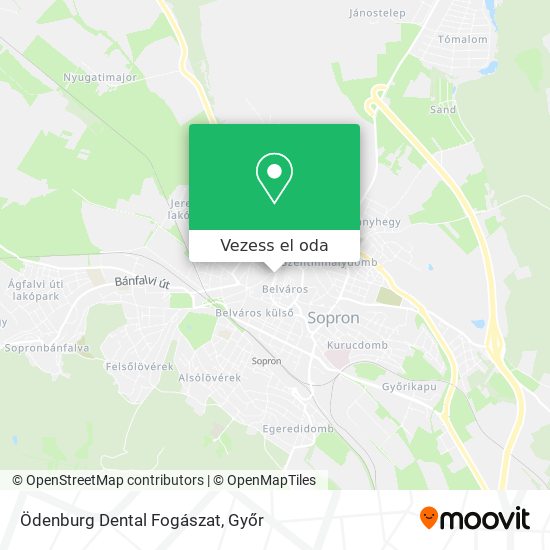 Ödenburg Dental Fogászat térkép