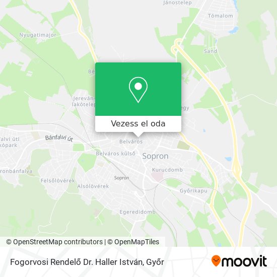 Fogorvosi Rendelő Dr. Haller István térkép
