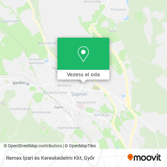 Remex Ipari és Kereskedelmi Kkt térkép