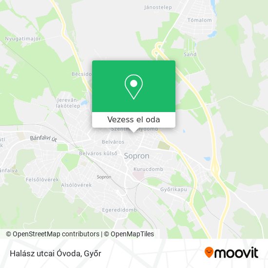 Halász utcai Óvoda térkép