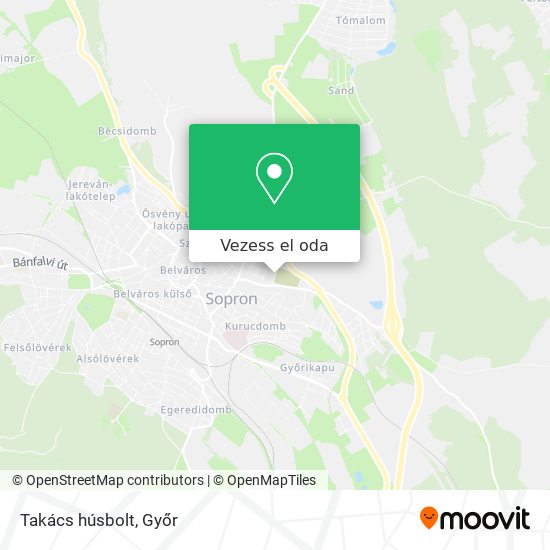 Takács húsbolt térkép