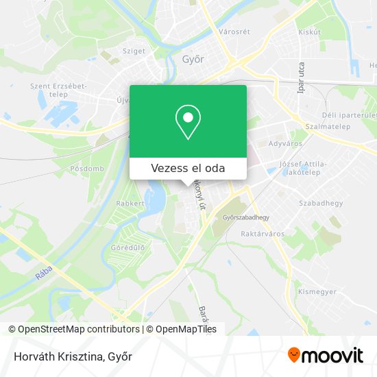Horváth Krisztina térkép