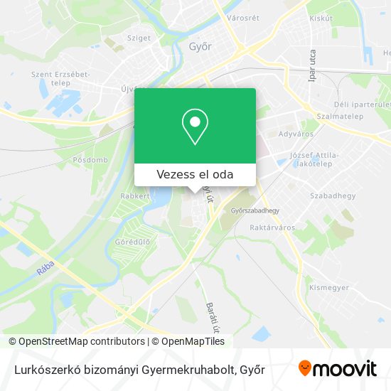 Lurkószerkó bizományi Gyermekruhabolt térkép
