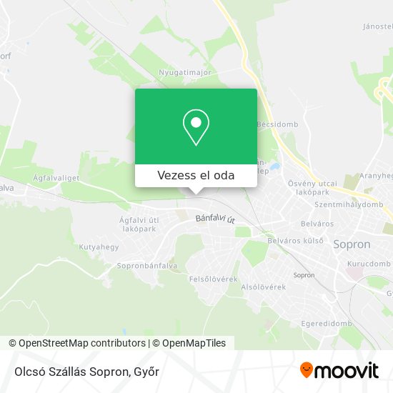 Olcsó Szállás Sopron térkép