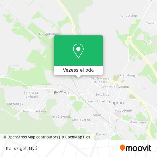 Ital sziget térkép