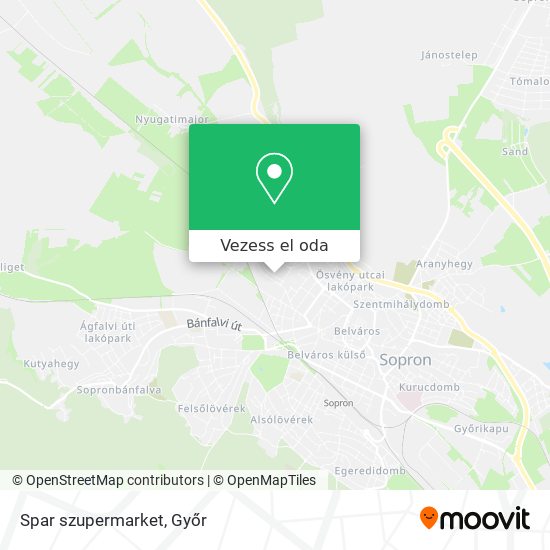Spar szupermarket térkép