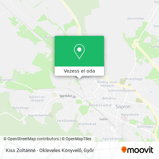 Kiss Zoltánné - Okleveles Könyvelő térkép