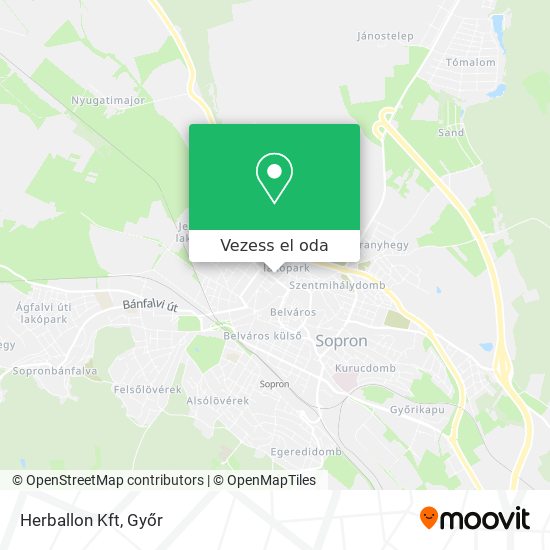 Herballon Kft térkép