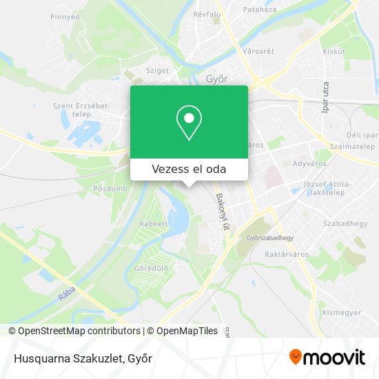 Husquarna Szakuzlet térkép