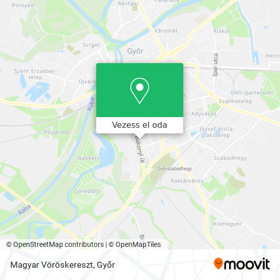 Magyar Vöröskereszt térkép