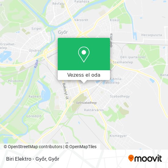 Biri Elektro - Győr térkép