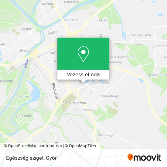 Egészség sziget térkép